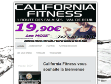 Tablet Screenshot of california-fitness.fr